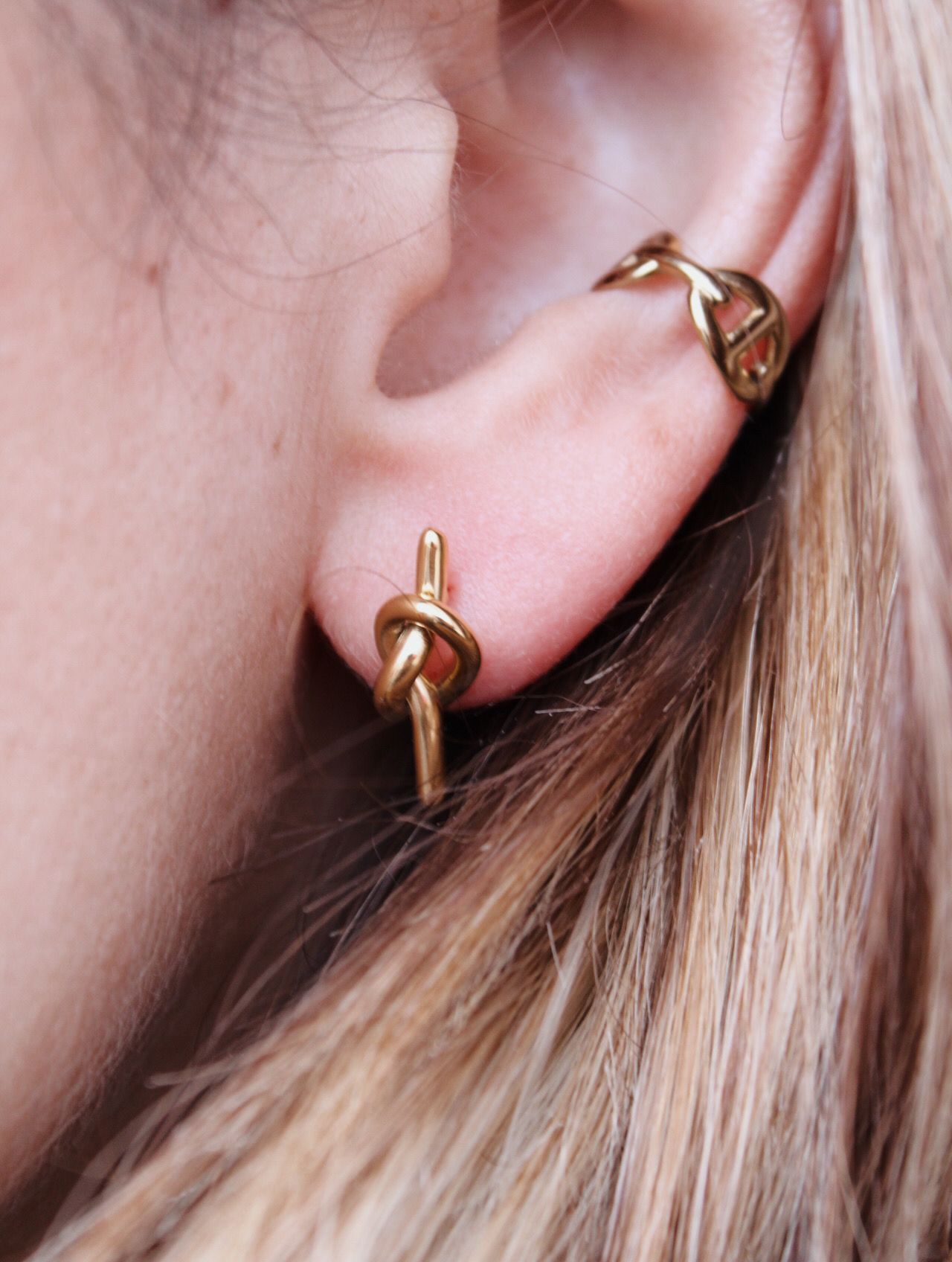 Pendientes Mini nudo - hetikashop