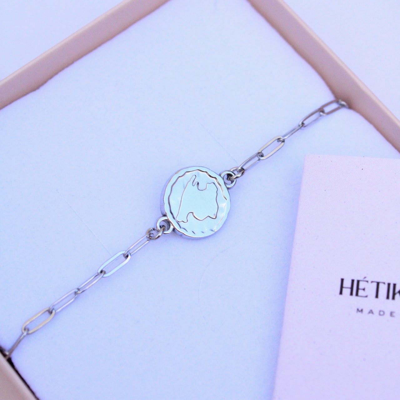 Pulsera Moneda Mallorca de acero inoxidable resistente al agua