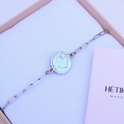 Pulsera Moneda Mallorca de acero inoxidable resistente al agua