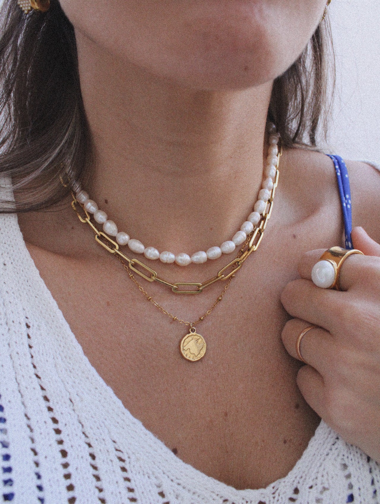 Collar Moneda con Silueta de Mallorca de Acero Inoxidable
