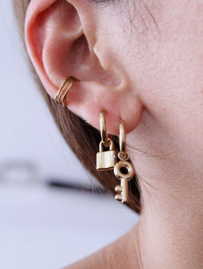 Pendientes Candado y Llave - hetikashop