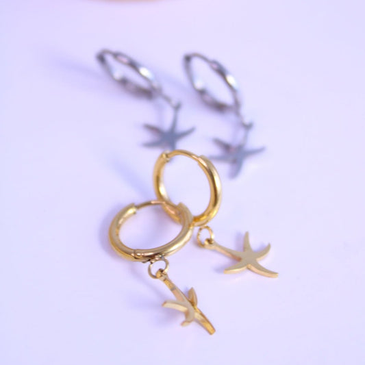 Pendientes Colgantes Mini Estrella de mar - hetikashop