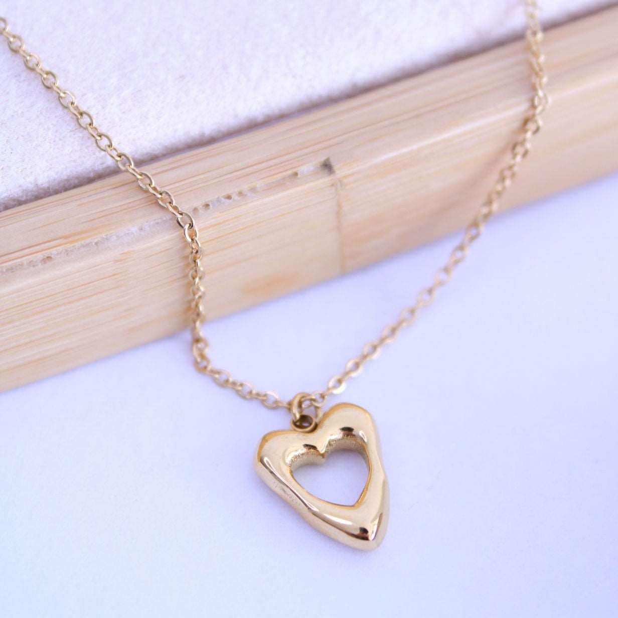 Collar Rustic Heart - hetikashop