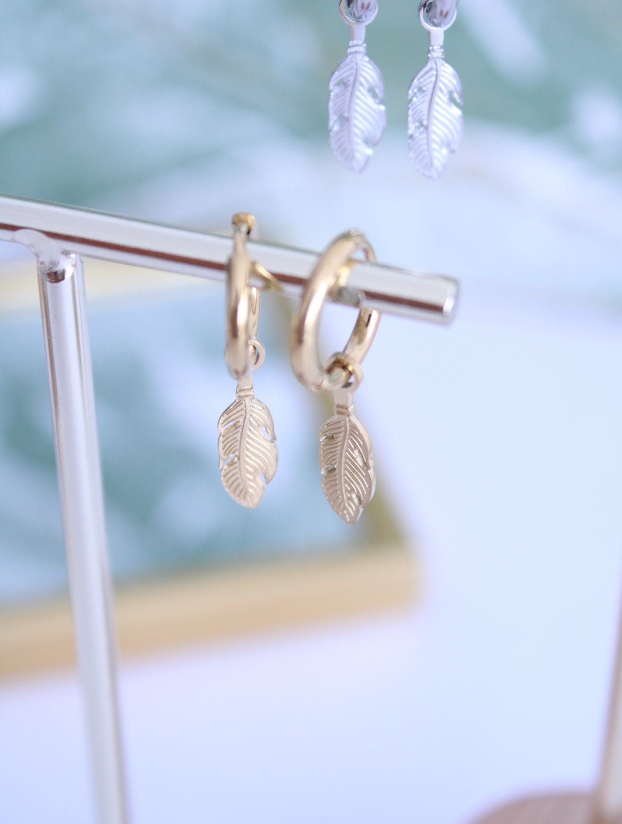 Pendientes Pluma - hetikashop