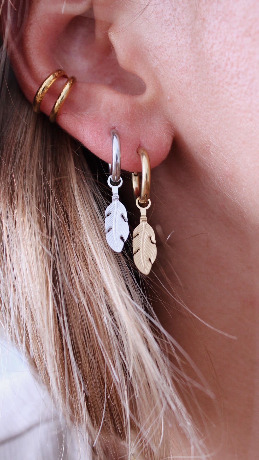 Pendientes Pluma - hetikashop