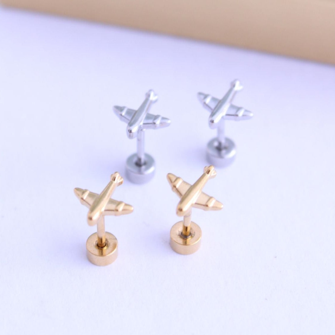 Pendientes Mini Avion - hetikashop