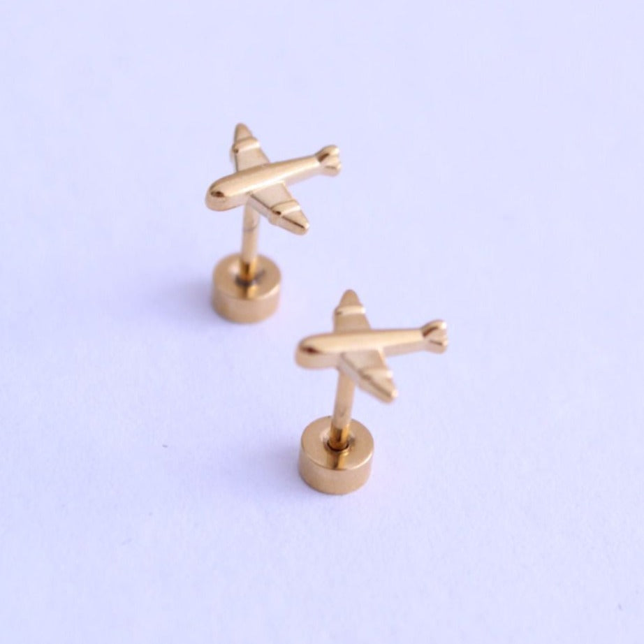 Pendientes Mini Avion - hetikashop