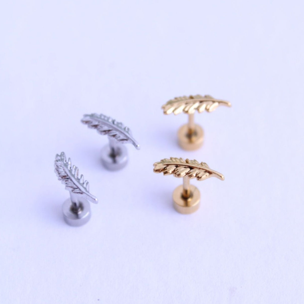 Pendientes Mini Pluma - hetikashop