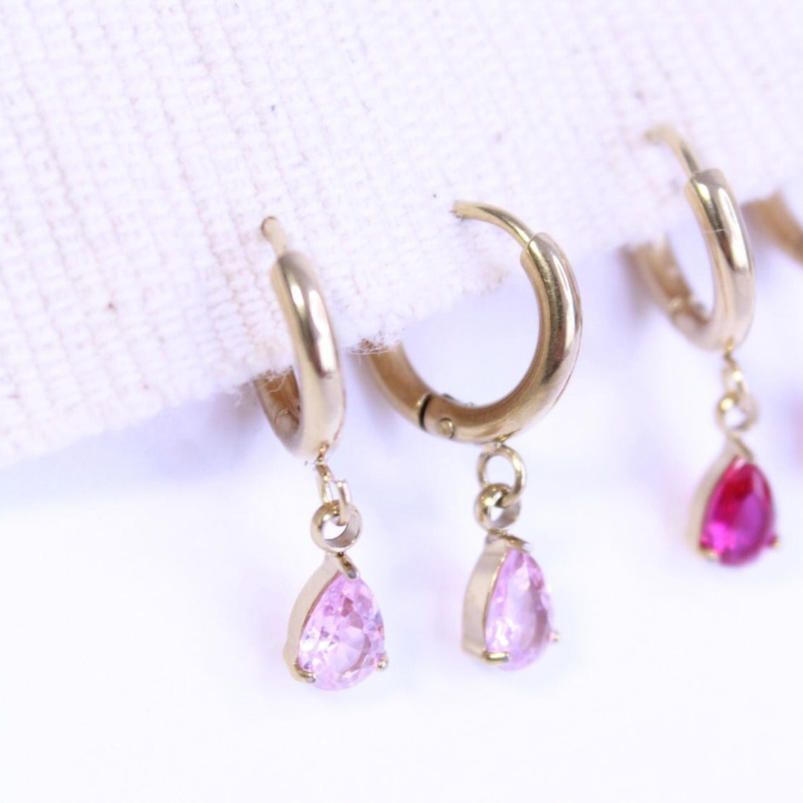 Pendientes Aro Shine Drop - hetikashop