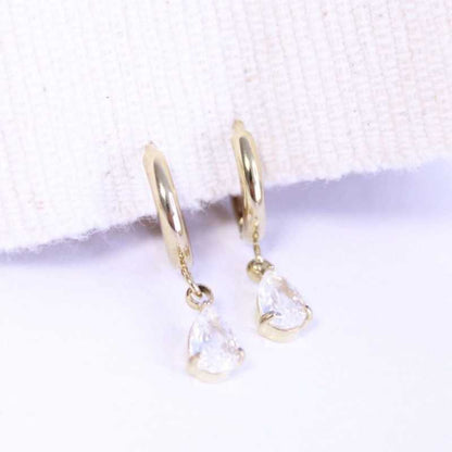 Pendientes Aro Shine Drop - hetikashop