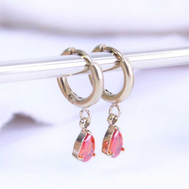 Pendientes Aro Shine Drop - hetikashop