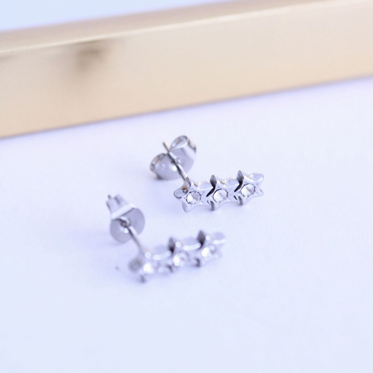 Pendientes Triple Estrella - hetikashop