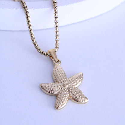 Collar Estrella de Mar Dorado