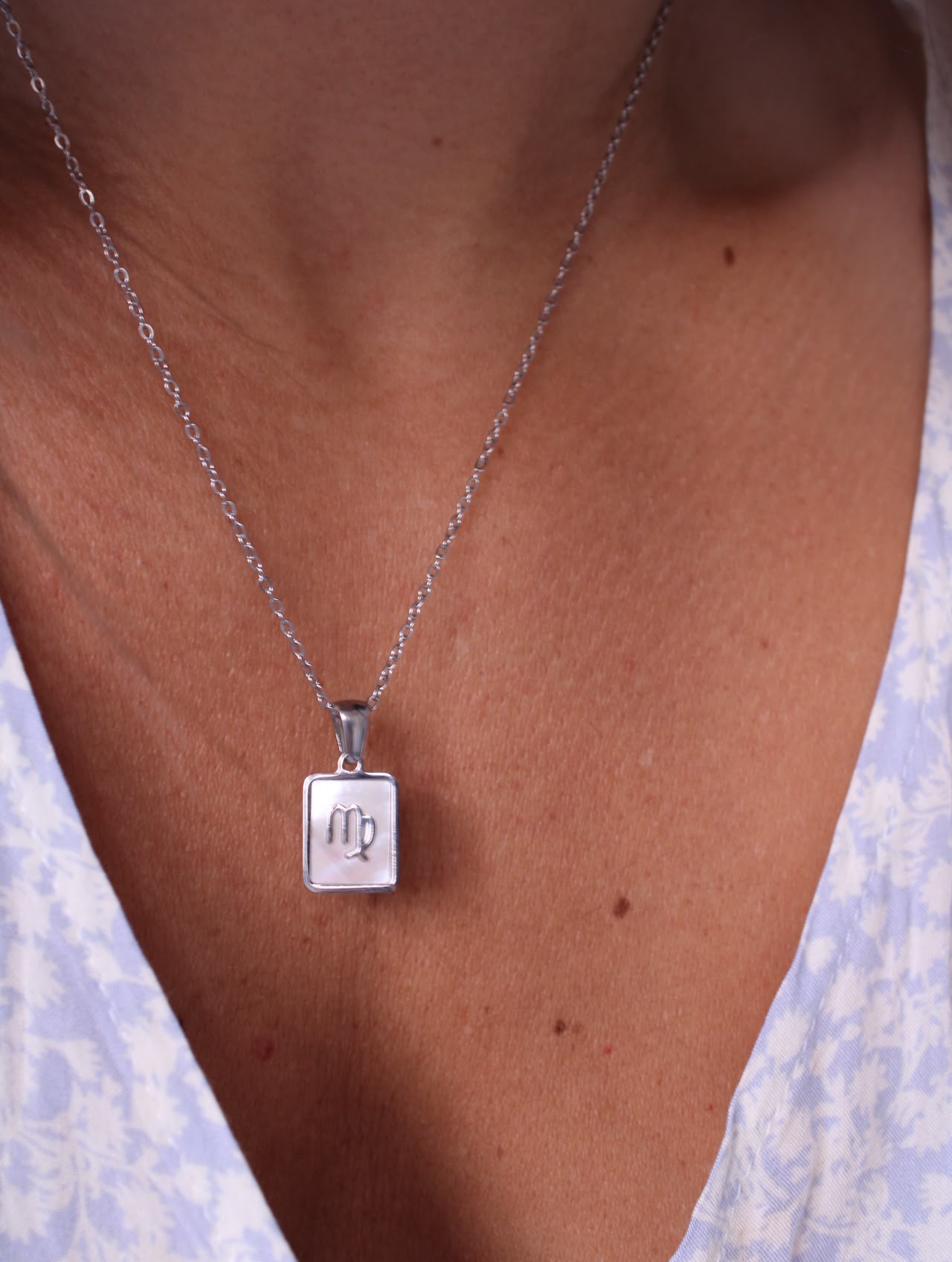 Collar signo zodiacal Virgo, regalo de joyería resistente al agua