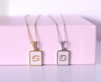 Collar signo zodiacal Cáncer, regalo de joyería resistente al agua
