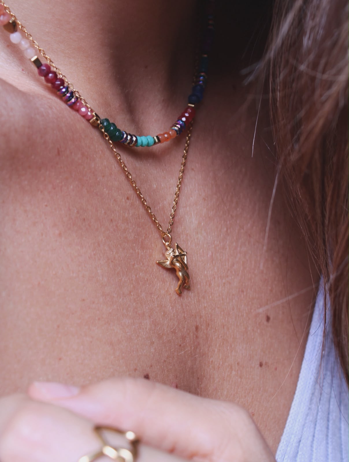 Collar de Cupido, regalo de San Valentín en acero inoxidable