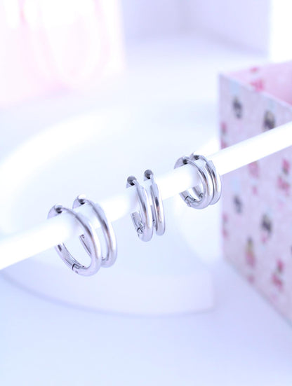 Set Pendientes de 6 Aros