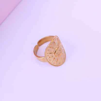 Anillo Sol Inca Gold