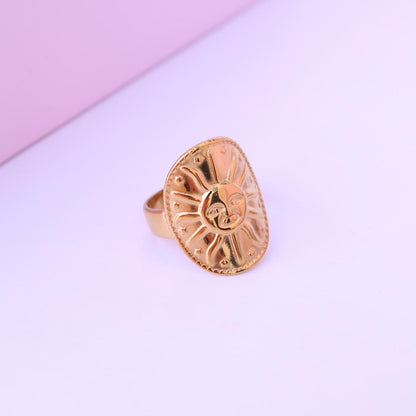 Anillo Sol Inca Gold
