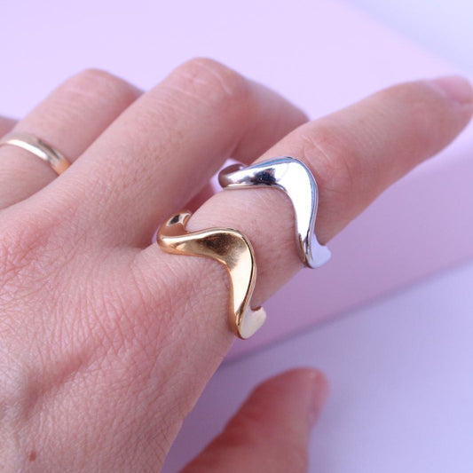 Anillo Ondas Wave