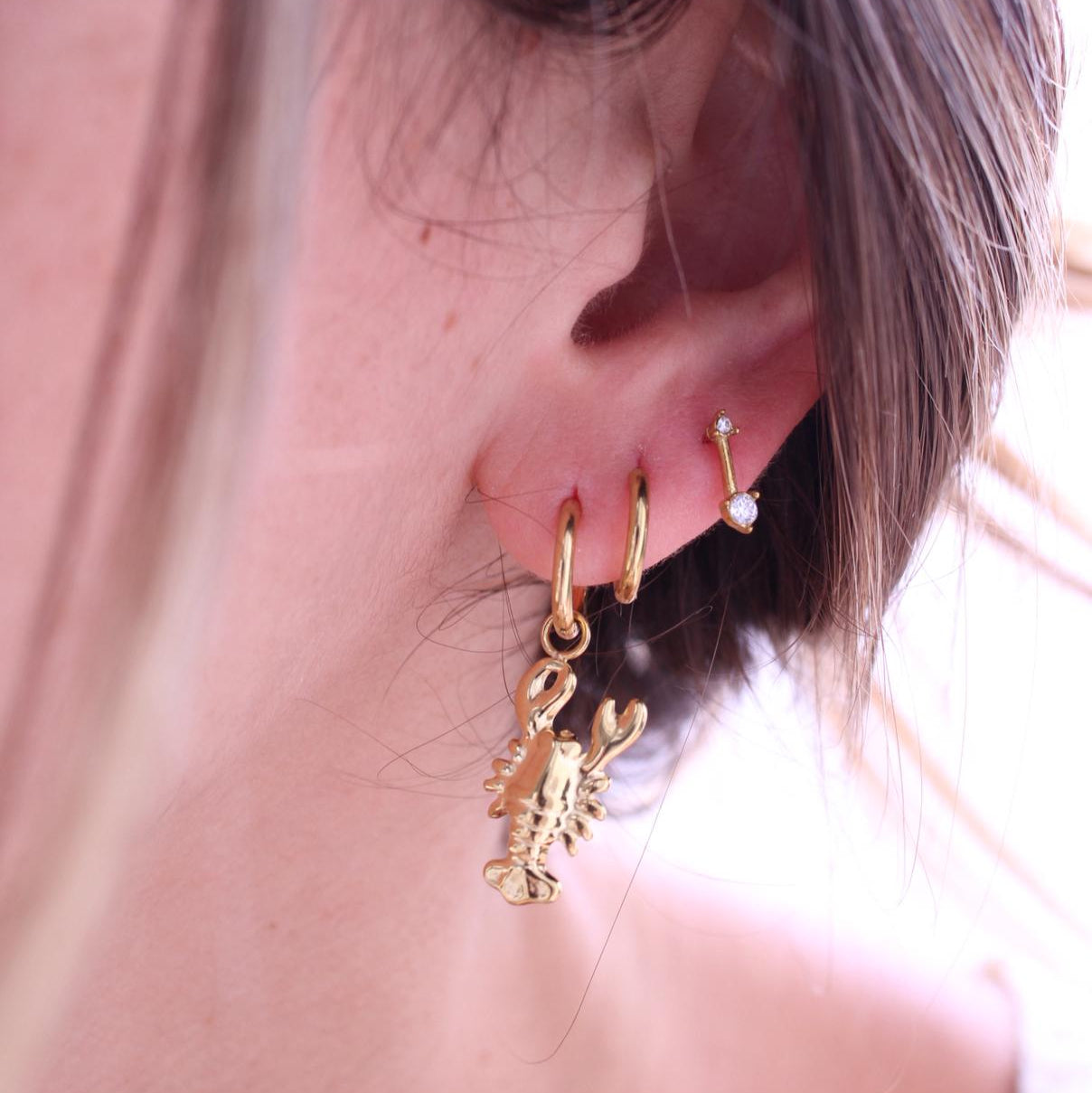 Pendientes Langosta